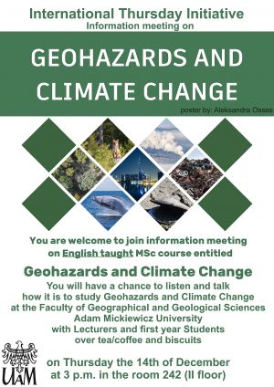 Information meeting about the Geohazards and Climate Change study program
